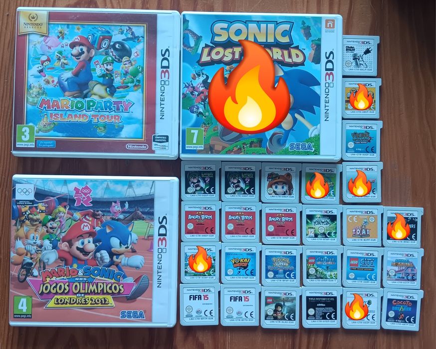 Vários jogos Nintendo 3DS