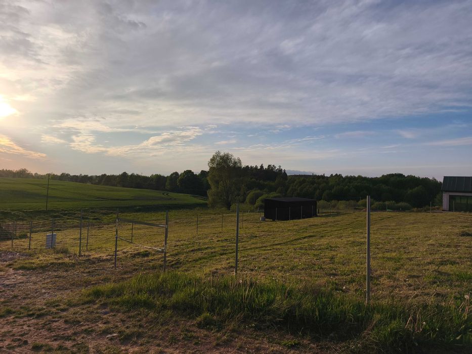 Ogrodzona działka z mediami na wzgórzu • Piękny widok • Sianów