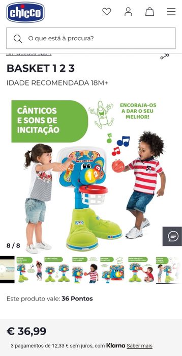 Tabela de basket Chicco