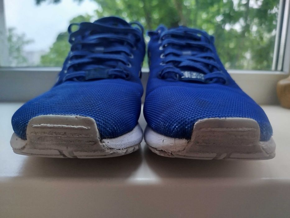 Кросівки чоловічі текстильні сітка сині Adidas ZX Flux кеди