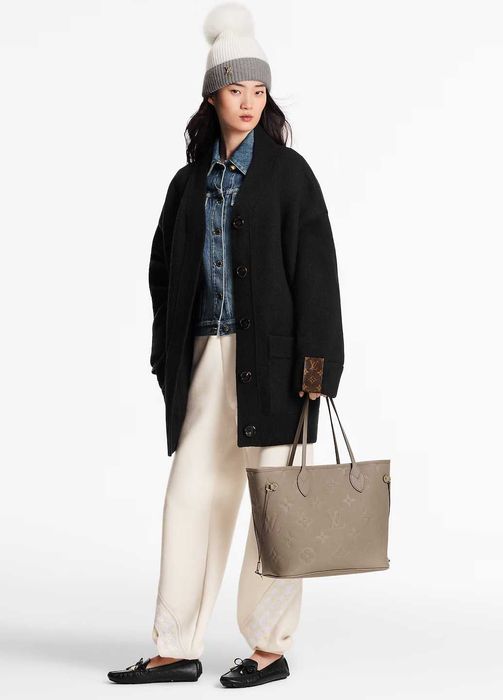 Сумка Louis Vuitton Neverfull MM Tote Bag Monogram Empreinte Leather D