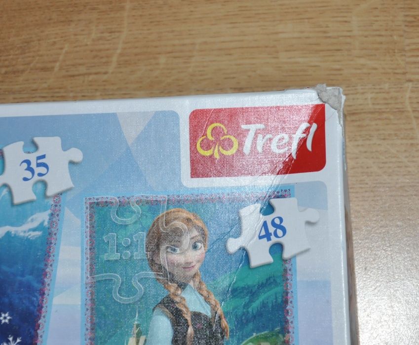 Trefl Puzzle 4 w 1 Kraina Lodu, Elsa + gratis