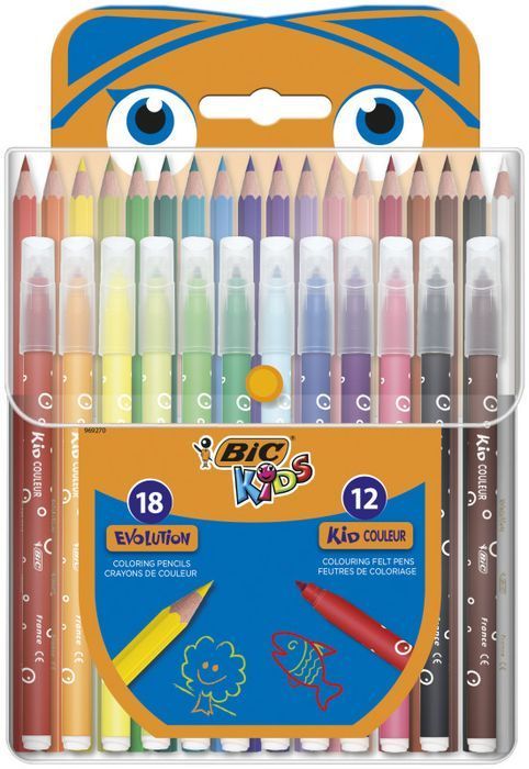 Zestaw Bic Kids Panda Etui 18+12Szt Bic Nowa Nieużywana