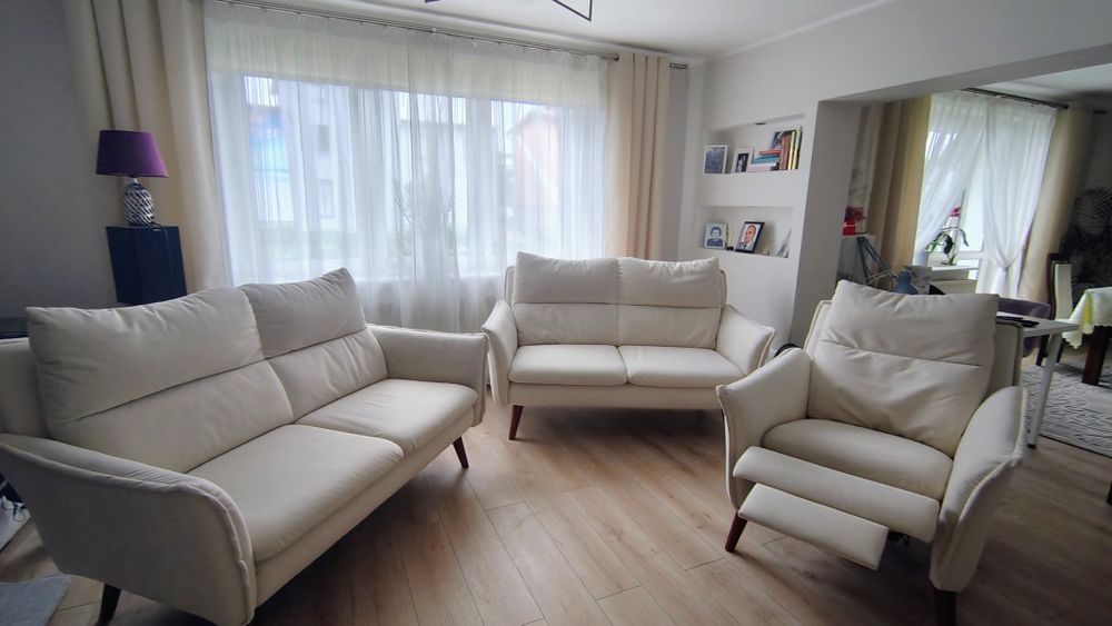 2 sofy i fotel rozkladany