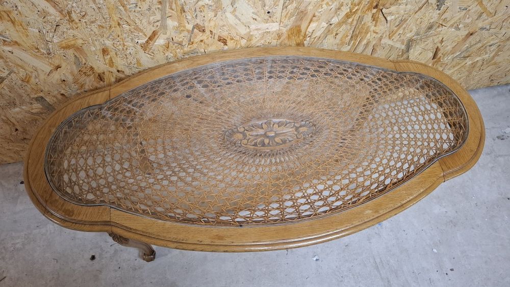 Ława ludwikowska z rafia