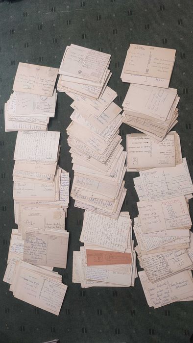 Lote 500 Postais Estrangeiros - Escritos