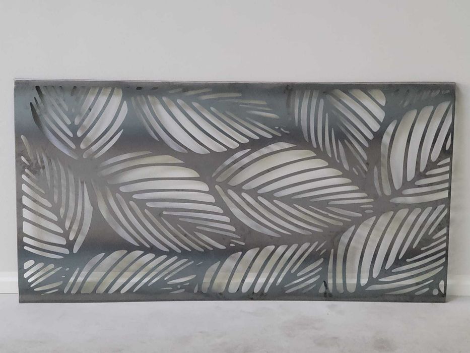 Ogrodzenie panelowe 3D przęsło ozdobne stalowe wizualizacja laser CNC