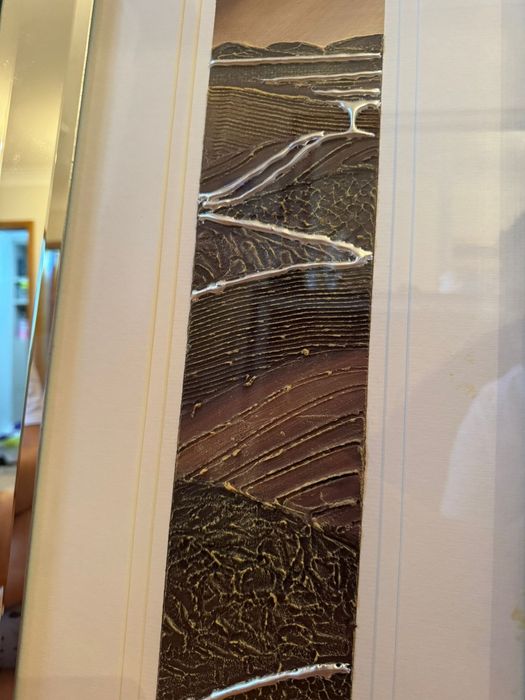 Conjunto de Quadros pintado a mão NOVO com folha de prata