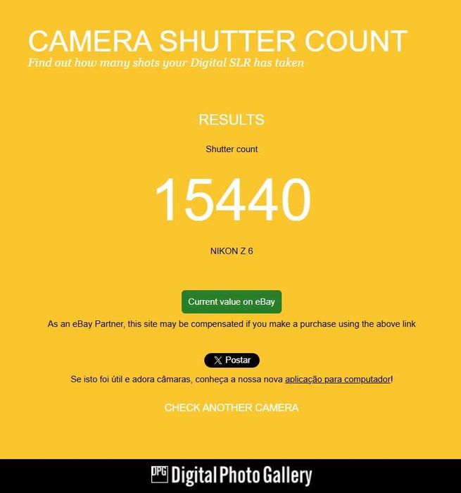 Nikon Z6 (Corpo) - Excelente Estado / Full Frame