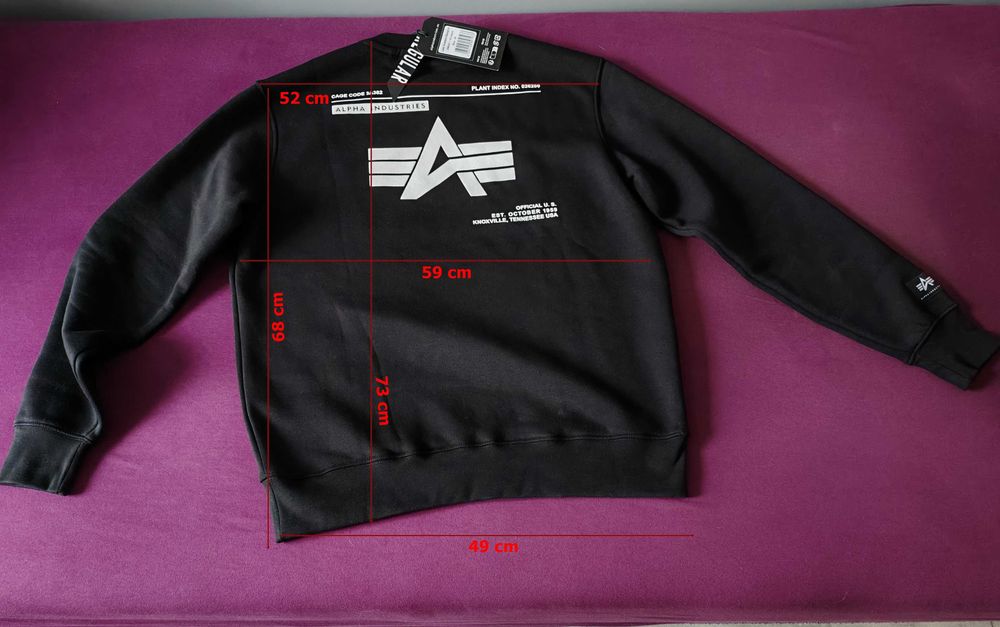 Bluza crewneck Alpha Industries.