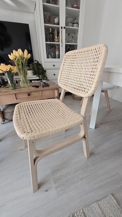 Krzesło ikea rattan VOXLOV