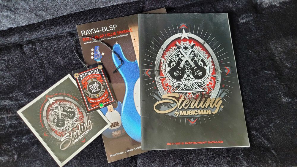 Gitara basowa Sterling Ray34 NAT + pokrowiec. Super Stan!