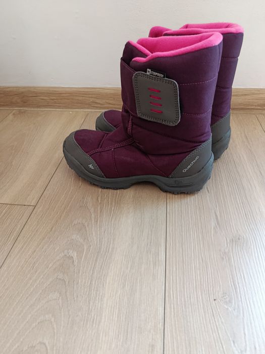 Buty zimowe śniegowce dla dziewczynki Quechua Decathlon 36