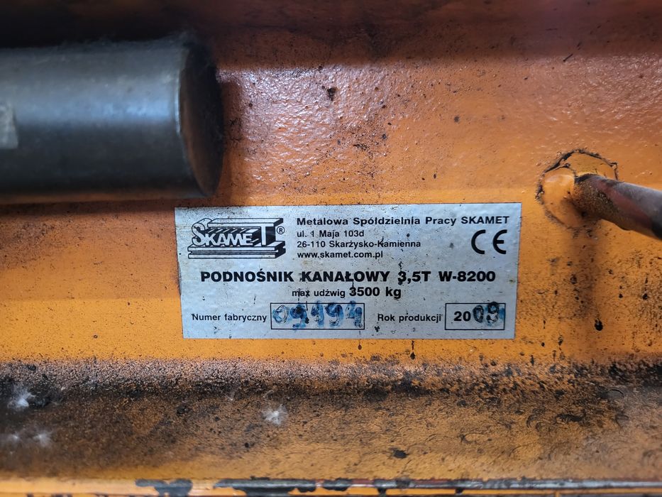 Podnośnik kanałowy Skamet W-8200 3,5t