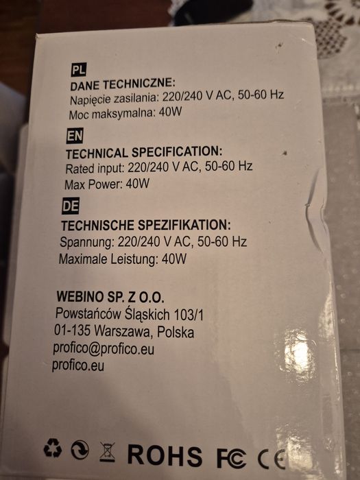 Pochłaniacz pyłu Profico