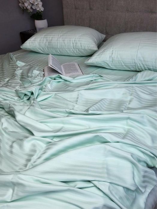 Комплект постільної білизни однотонний полуторка двоспальний євро