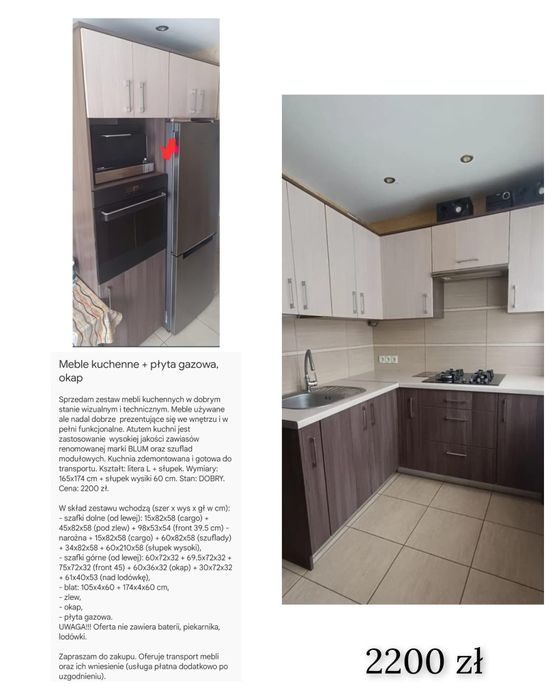 Meble Kuchenne Transport wniesienie