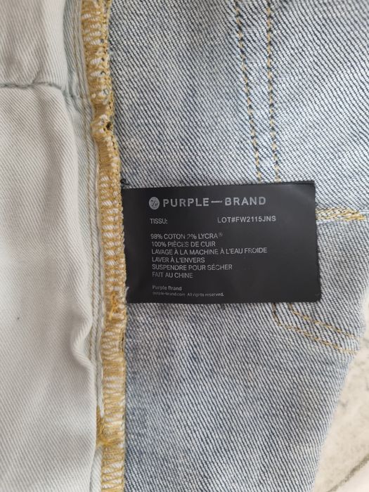 Purple Brand Paint Jeans Light Indigo