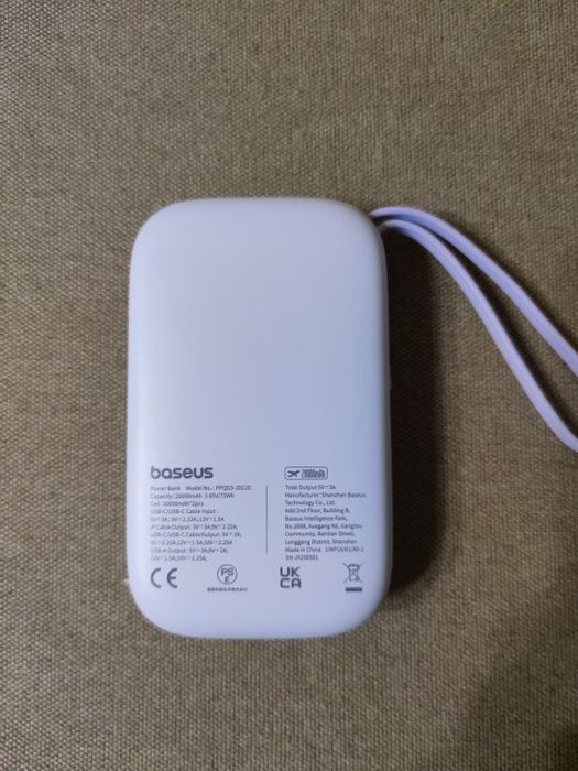 Павербанк Оригінал Портативний акумулятор Baseus QPow 3