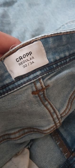 Spodnie męskie dzinsy croop