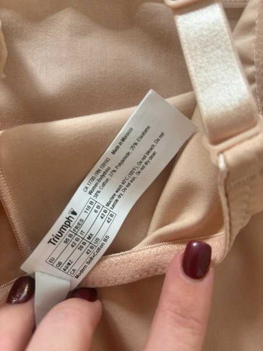 Triumph beżowe body model Modern Soft+Cotton BS 95B NOWE