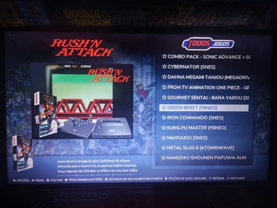 Máquina arcade ANOS com jogos ANOS 80 ,90.