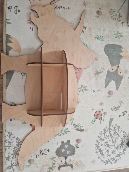 Półka  dinozaur na autka,ksiażki