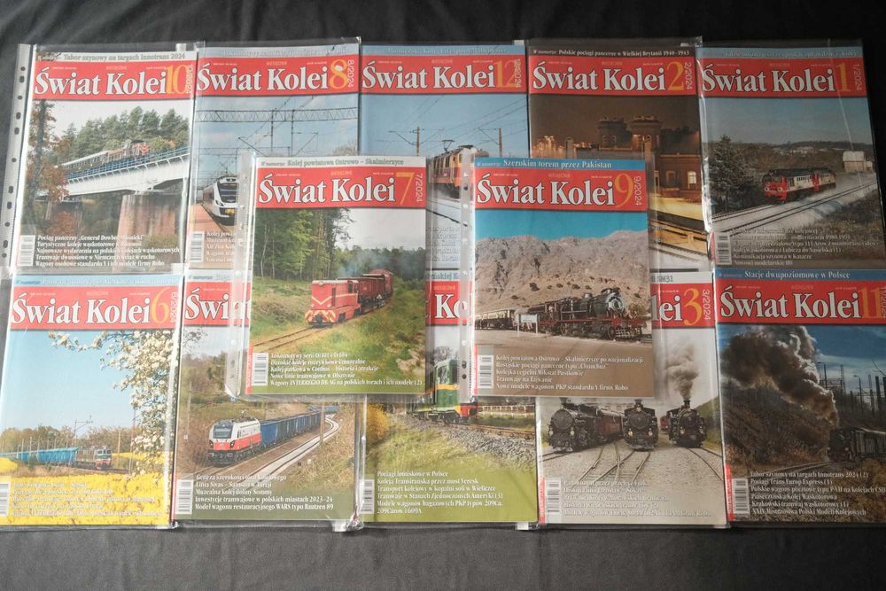 PKP - ŚWIAT KOLEI - Rocznik 2024 - 12 numerów