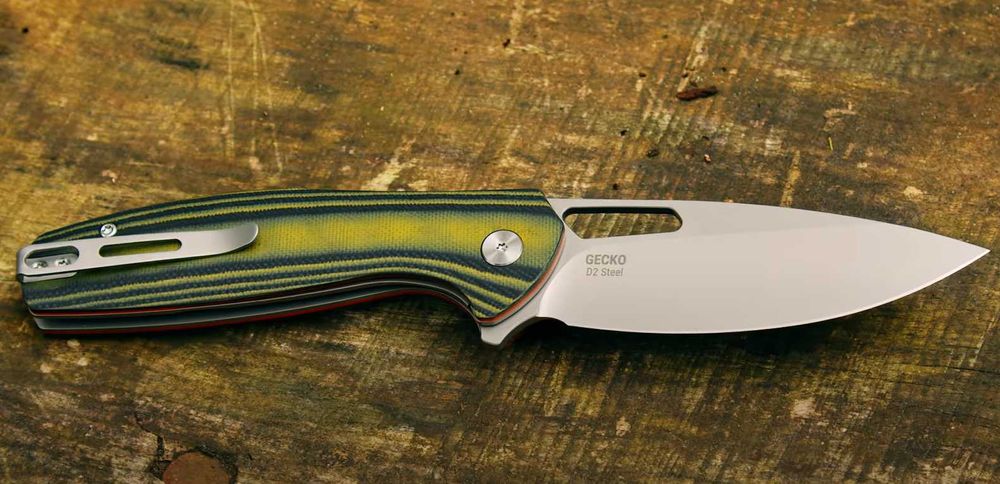 Харизматичний Ніж Екзистенція Badger Outdoor D2 Gecko нож харизма