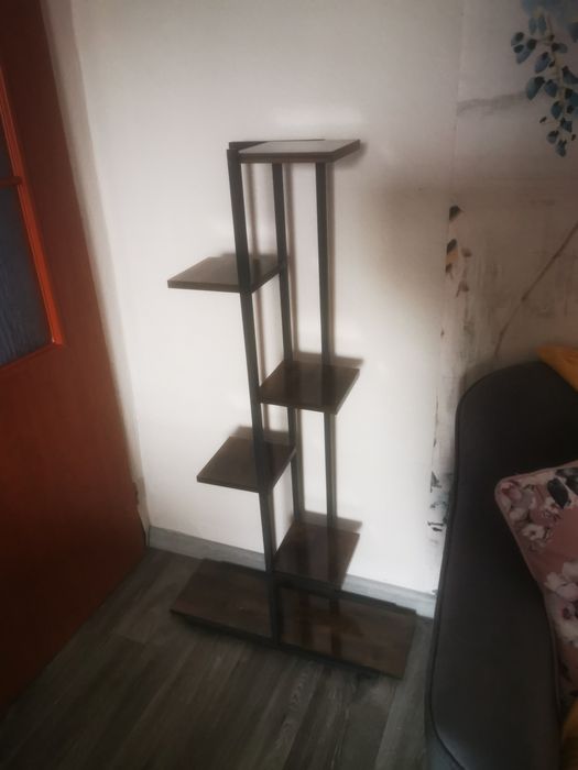 Kwietnik metalowy, drewno loftowy