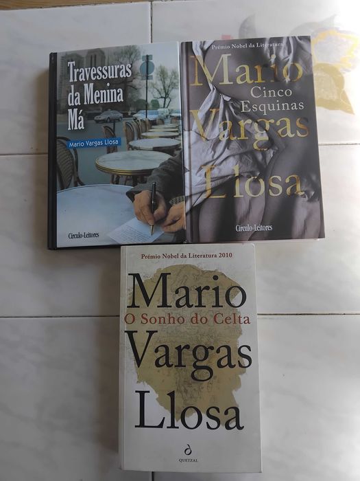 3 Livros de Romance de Mario Vargas Llosa