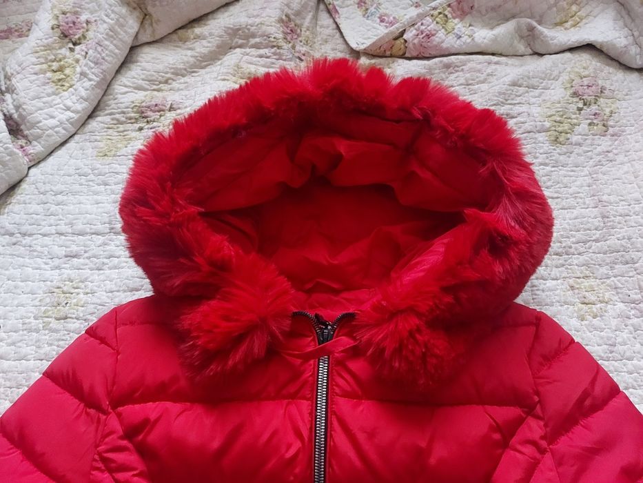 S'west gruba zimowa kurtka damska czerwona r S/. M