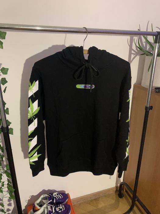 Худі, Off White Weed Arrows Print Hoodie, чоловіче
