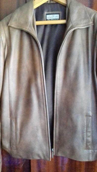 Куртка шкіряна осіння