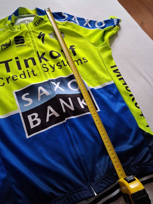 Koszulka kolarska - Tinkoff Saxo Bank (BodyFit Pro, rozm L)