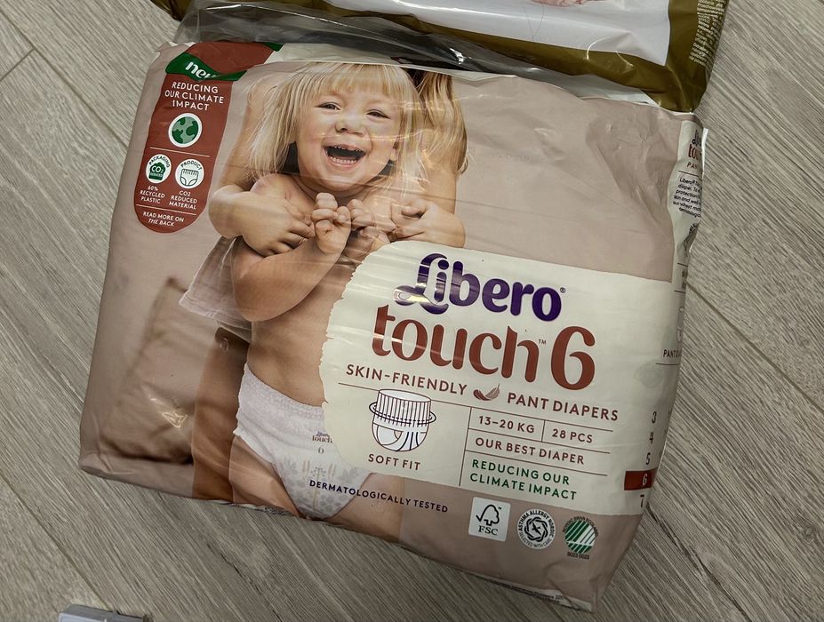 Нові підгузки-трусики Libero touch 6 28 шт повна упаковка