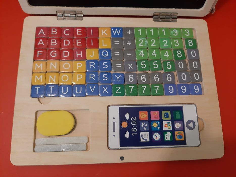 Portátil de madeira