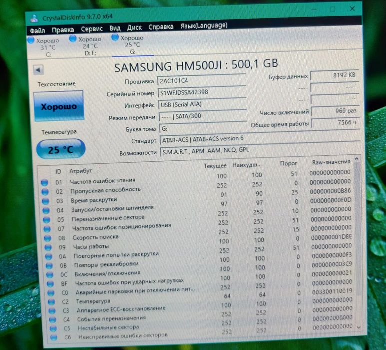Внешний накопитель 500 гиг.  Заводской !!! HDD