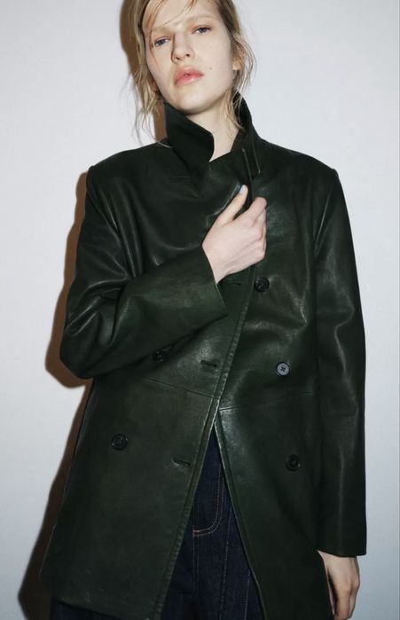 Шкіряний піджак куртка Zara Limited ed