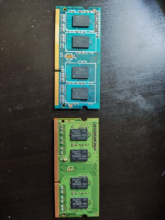Memorias DDR1 e DDR2 portatil