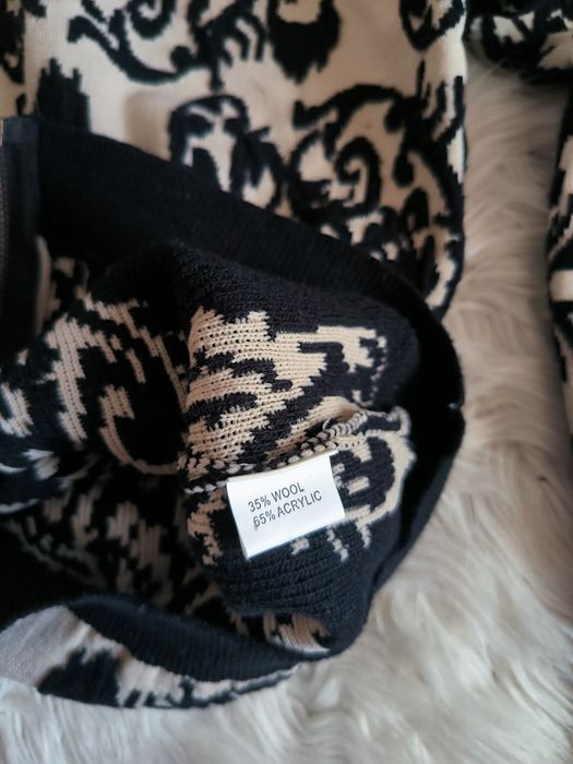 Wzorzysty sweter kardigan S/M