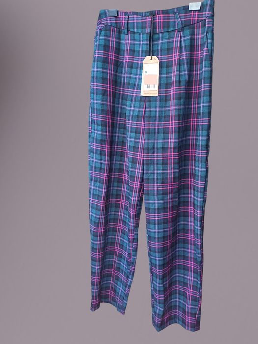 Spodnie w kratę proste Medicine