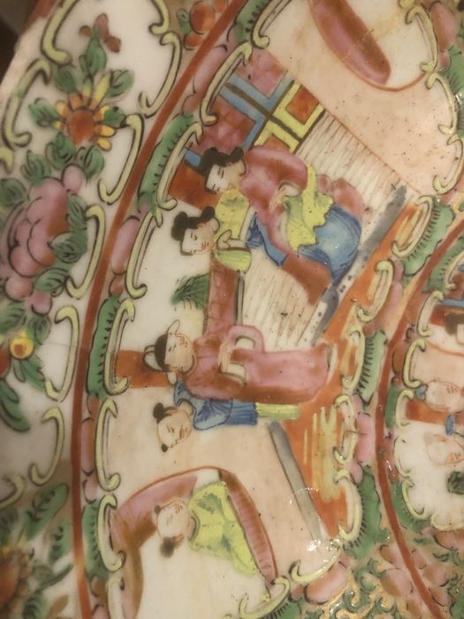 Taca em porcelana mandarim