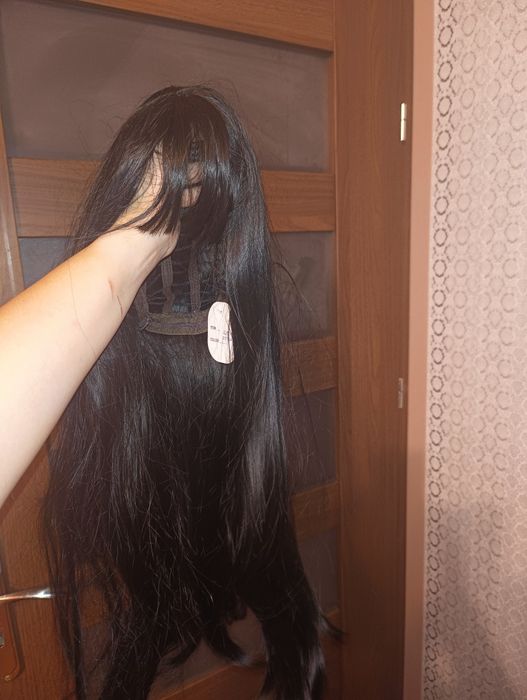Peruka czarna 66 cm