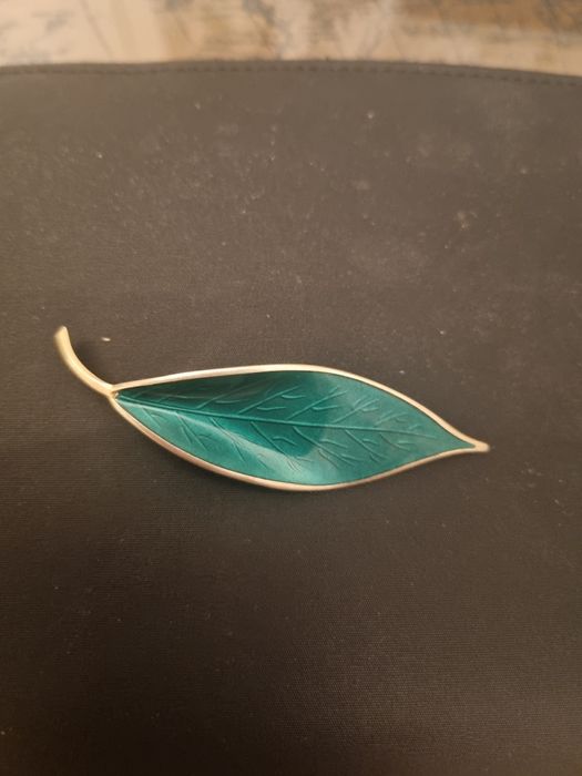 Srebro Sterling- broszka/emalia Norwegia