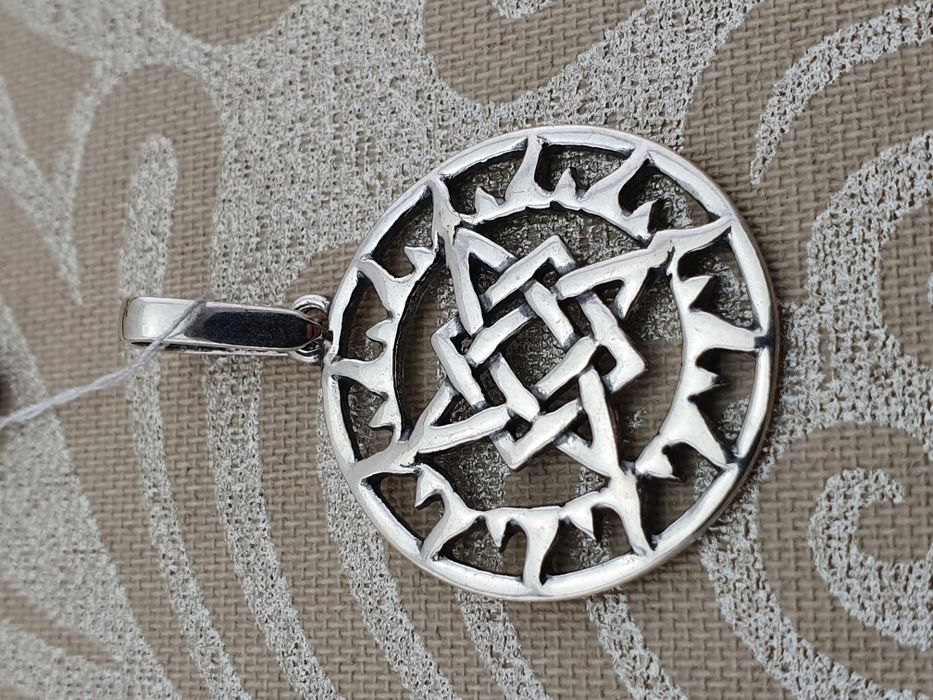 Срібний кулон підвіс амулет оберіг Сварог срібло 925