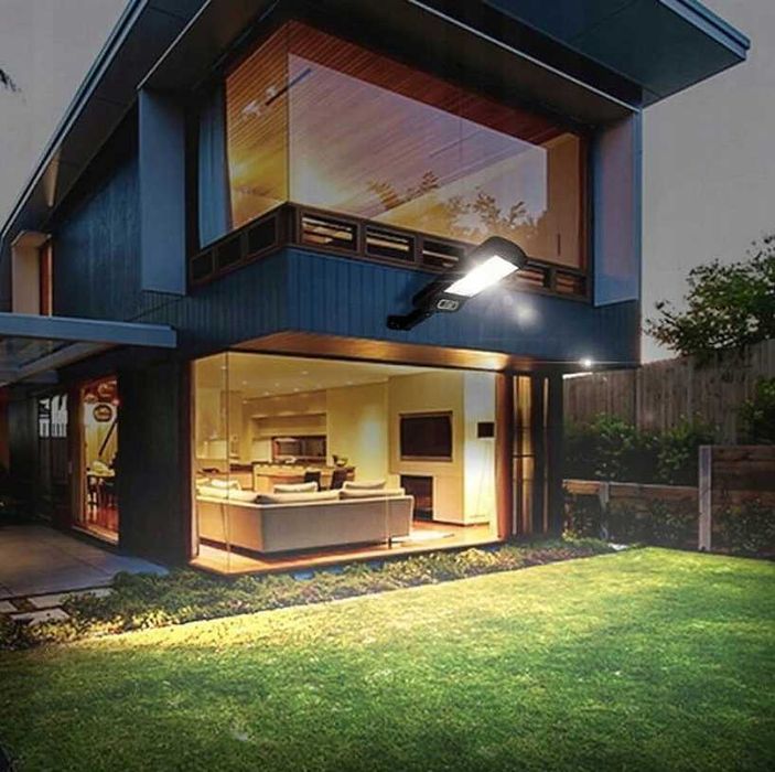 Lampa Solarna Uliczna LED 1200W czujnik ruchu+zmierzchu uchwyt GRATIS!