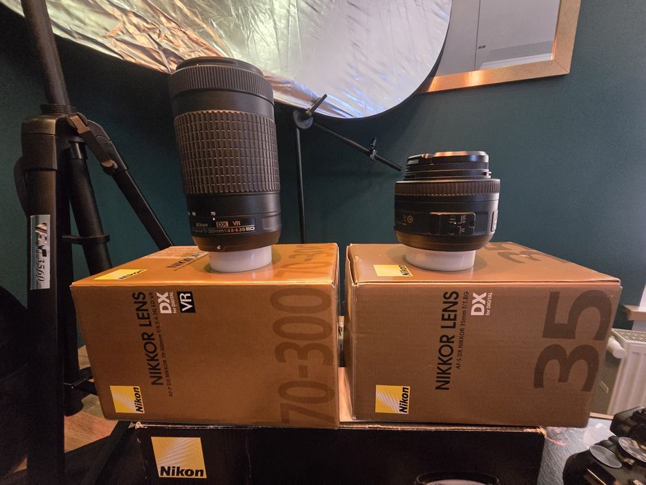 KOMPLETNY ZESTAW Foto. Nikon D5600  + obiektywy + akcesoria.