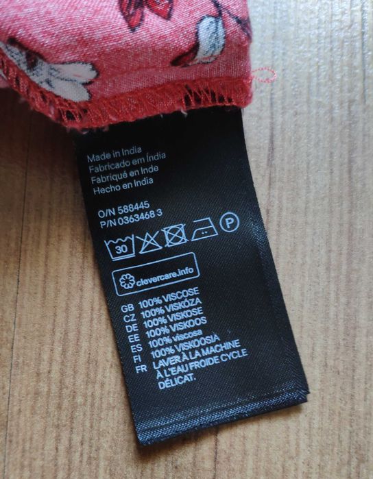 letni kombinezon h&m czerwony w kwiaty na ramiączkach 34 xs