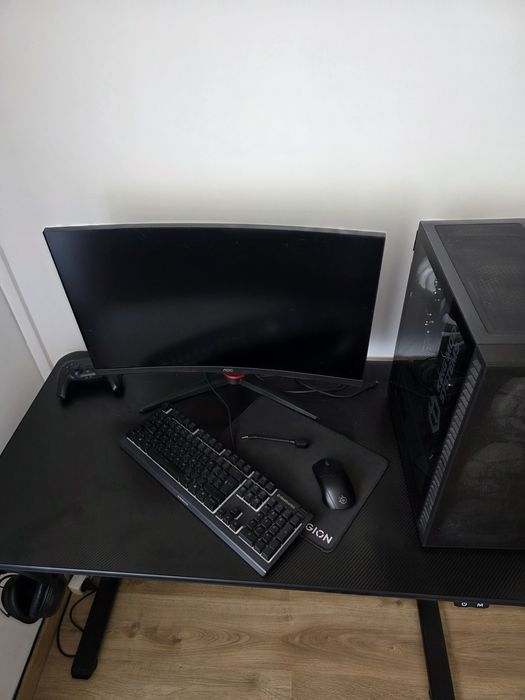 Mesa gamer com led  120x60